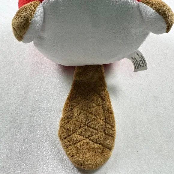 Buc-ees Beaver Plush Stuffed Animal Round Mascot Toy Jaag Red Hat Texas Souvenir - Picture 2 of 8
